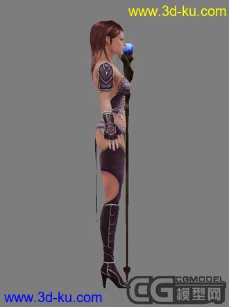 女性角色，模型+TGA贴图，MAX8格式的图片