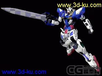 3D打印模型EXIA！Setsuna ·F· Seiei！Pursuit goal ！！的图片