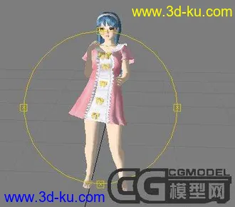 3D打印模型漂亮MM一名的图片