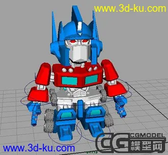 3D打印模型擎天柱Q版的图片