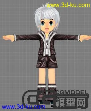 3D打印模型Q版小男孩女孩，低模免费，QQ音速的图片
