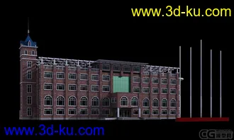 一栋楼的模型【主楼】的图片