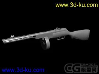 上午做的。波波沙~要的拿走吧 没有贴图就模型的图片