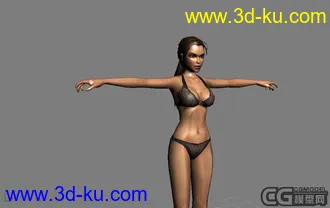 女子3D模型的图片