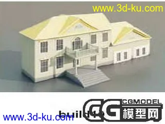 一个别墅的模型，大家下了喜欢我再上材质。的图片