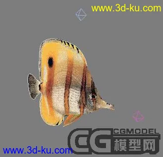 3D打印模型金鱼+贴图的图片