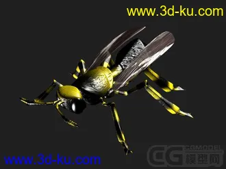 3D打印模型（蜜蜂+贴图）精模的图片