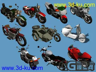 3D打印模型摩托车的图片