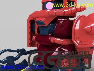 3D打印模型sd扎古-赤色彗星-倒角半高模的图片
