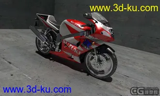 3D打印模型一辆摩托车的图片