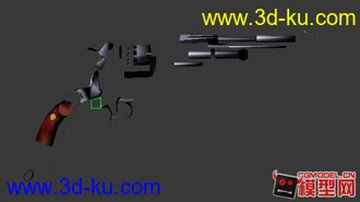 3D打印模型精美手枪的图片