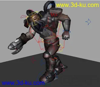 已绑定好的游戏角色模型，非常的棒的图片