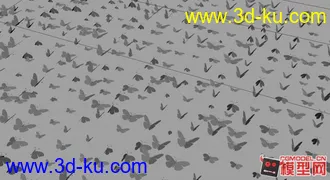 3D打印模型maya粒子替代蝴蝶飞舞源文件的图片