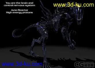 3D打印模型异形大战铁血战士中的异形的图片