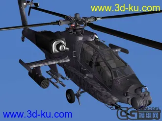 3D打印模型阿帕奇武装直升机AH-64(高精)的图片