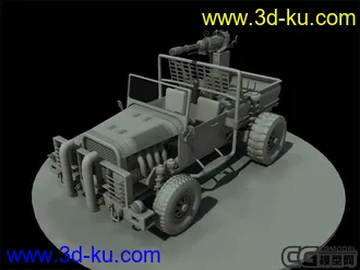 3D打印模型算是辆车吧，做了N天的悍马车的图片