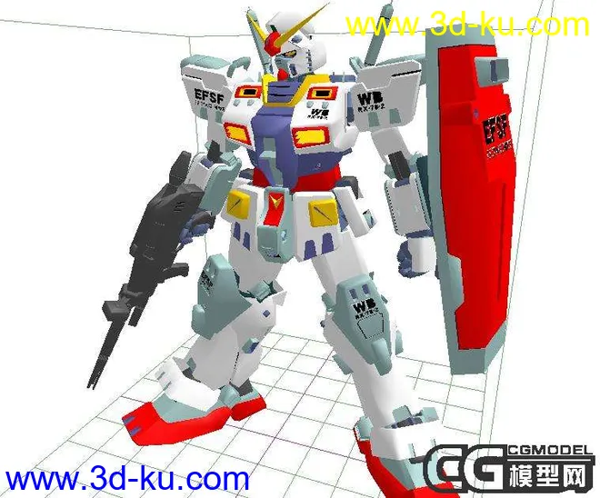 GUNDAM RX78-3   lwo  6kt模型的图片1