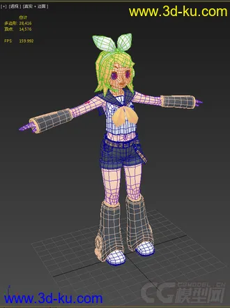 鏡音3D模型的图片