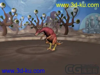 3D打印模型孢子生物场景的图片