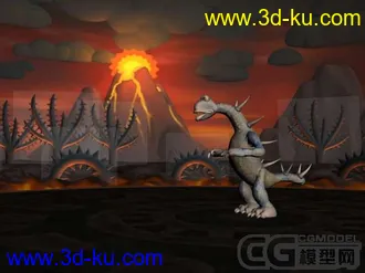 3D打印模型孢子生物场景的图片