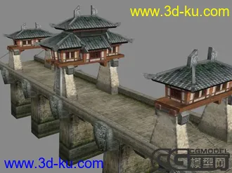 3D打印模型中国古代楼桥的图片