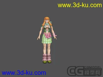 3D打印模型外国少女的图片