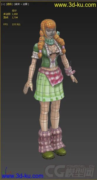 3D打印模型外国少女的图片