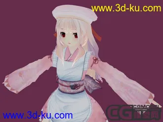 【修正】らぶデス３女孩模型，衣服和身体分离，原始姿势 [18xGAL][Teatime]（申精）的图片