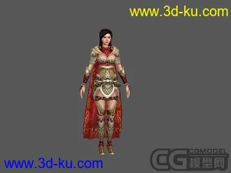 3D打印模型主角女战士的图片