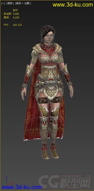 3D打印模型主角女战士的图片