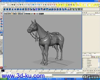 3D打印模型战马1的图片