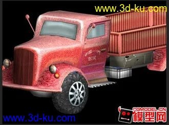 3D打印模型老式东风卡车，好像有网友在找这个(低模)的图片