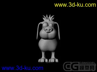 3D打印模型卡通小狗的图片