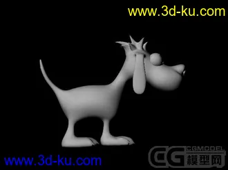 3D打印模型卡通小狗的图片