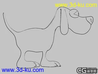 3D打印模型卡通小狗的图片