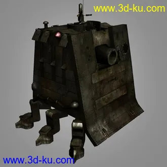 3D打印模型次时代与炮车的图片