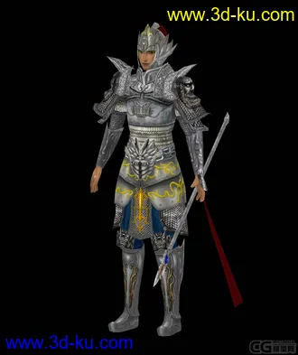 3D打印模型盔甲将军，各位达人帮忙指点下。。。。。。的图片