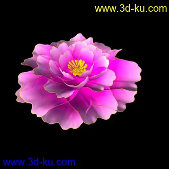 3D打印模型牡丹花开动画的图片