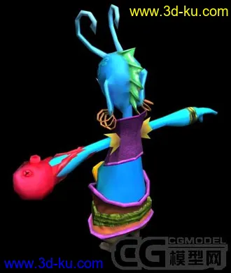 3D打印模型海怪,怪物，低模的图片