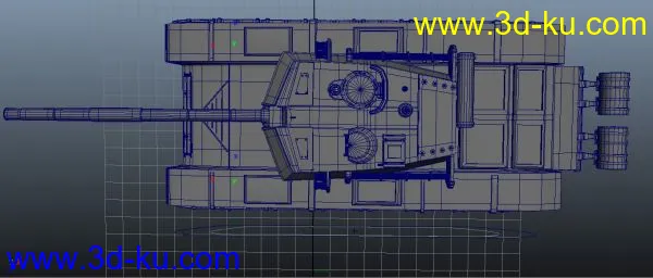 上班无聊时做的99主站坦克模型的图片2