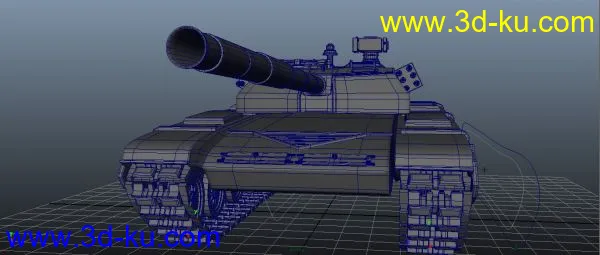 上班无聊时做的99主站坦克模型的图片3
