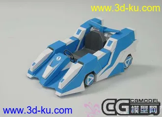 3D打印模型卡丁车纸模的图片