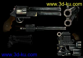 3D打印模型临摹的低模枪，只为进步，欢迎砸砖！的图片