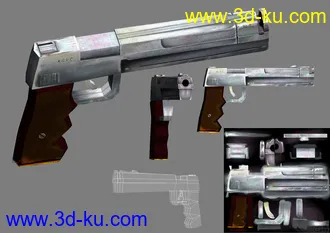 3D打印模型临摹的低模枪，只为进步，欢迎砸砖！的图片