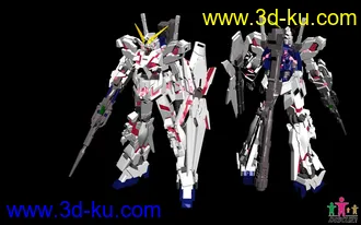 3D打印模型RX-0 UNICORN GUNDAM VER.KA的图片