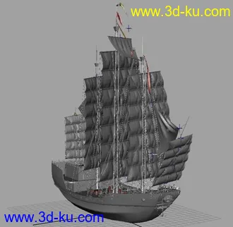 3D打印模型一艘船的精模~~~的图片