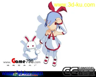 可爱小女孩模型的图片