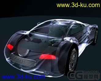 3D打印模型玻璃车的图片