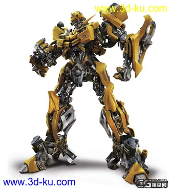 3D打印模型变形金刚-大黄蜂（ 加骨骼  可以变形 ）的图片