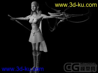 3D打印模型少女建模的图片